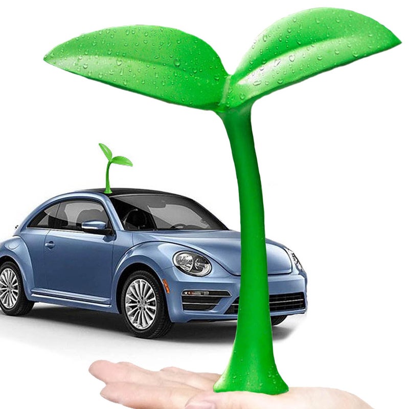 acdiac Car Sprout Roof Decoration for Car Top,Bean Sprout Decals for Hood Or Trunk Lid,Fun Green Grass Car Exterior Stickers Decor(Bean Sprouts) - Image 1